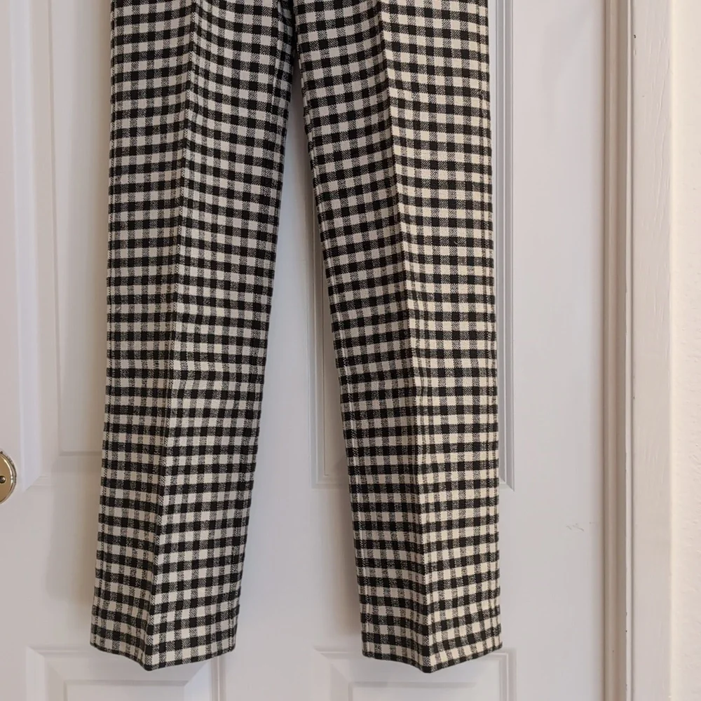 Sézane Martin Trousers - Ecru Gingham - Picture 6 of 8